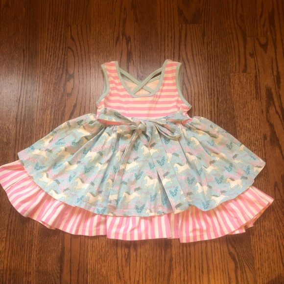 Serendipity Clothing Co. Unicorn Dress 24 Months - Picture 2 of 9